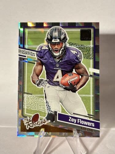 2023 Panini Donruss Football Zay Flowers The Rookies RC Baltimore