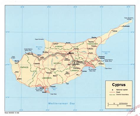 Cyprus On A Map Of Asia Cyprus On The World Map Cyprus On The