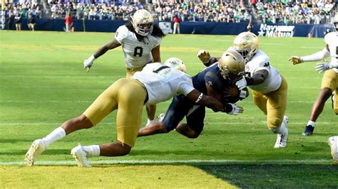 Navy Vs Notre Dame 2023 College Football Game Highlights A Clash Of