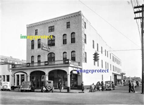 Pensacola Florida Manhatten Hotel Old Motor Cars Seen Here In