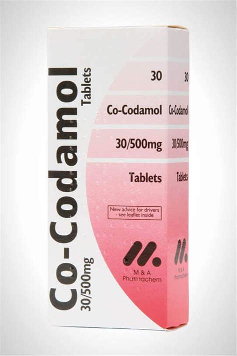 Co-Codamol 30mg/500mg Tablets 10 Tablets- M&A - Asset Pharmacy