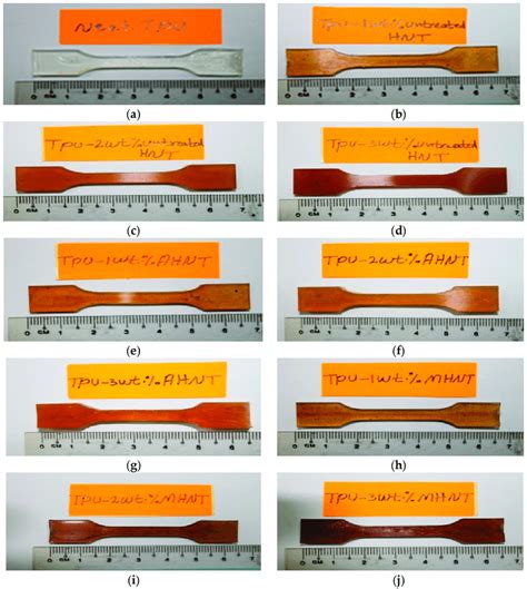 Samples Of A Thermoplastic Polyurethane Tpu Matrix B D