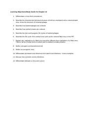 Ch 13 Obj W18 Doc Learning Objectives Study Guide For Chapter 13 1