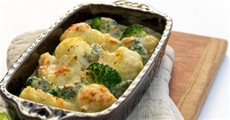 Recette De Gratin De Brocoli Chou Fleur Et Comt La B Chamel L G Re