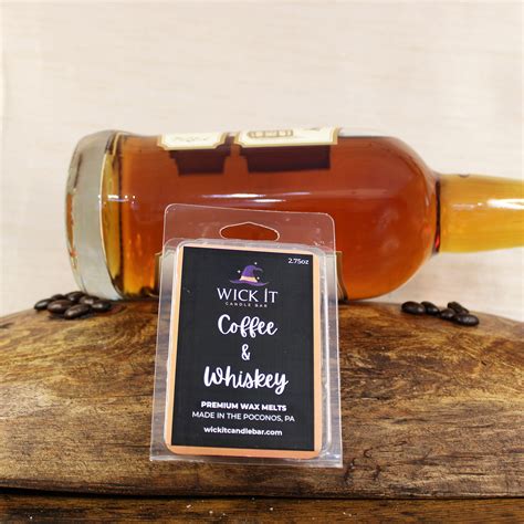 Coffee And Whiskey Wax Melt Wick It Candle Bar