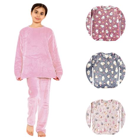Pijama De Frio Infantil - Pijama Infantil Menina em Fleece Pelinho Quentinho Roupa de Frio ...