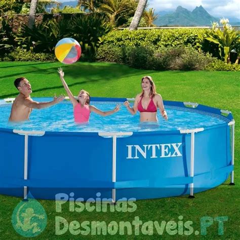 Piscina Intex Metal Frame X Cm Sem Filtro