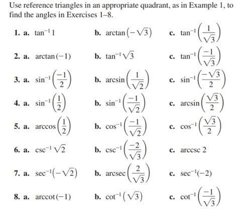 Answered Use Reference Triangles In An Bartleby