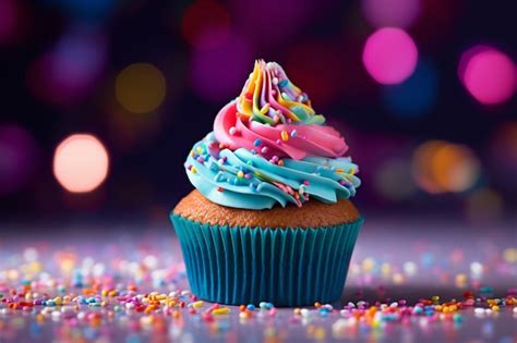 Free Photo | Delicious cupcakes with colorful icing