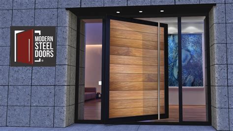 Full View Door Design With Wood Modern Steel Doors Youtube