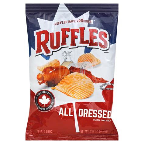 All Dressed Flavored Ruffles All Dressed Ridged Potato Chips 8 5