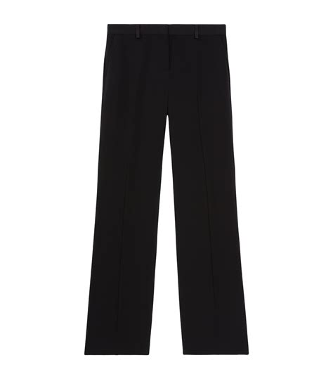 Womens The Kooples Black Crepe Tailored Trousers Harrods Uk