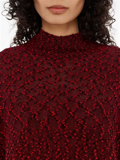 Bimba y Lola Textured Sweater | Red | FARFETCH