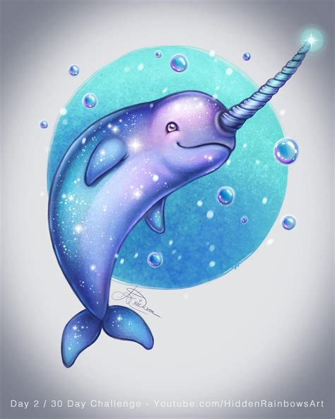 Galaxy Narwhal Day 2 By Hidden Rainbows On Deviantart