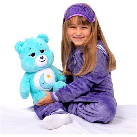 Care Bears Bedtime Bear Moon Star Dreams Sleepy Aqua Blue 16 Plush