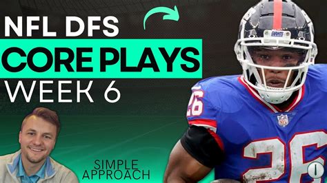 Nfl Dfs Week Core Plays Top Picks First Look Build Win Big Sports