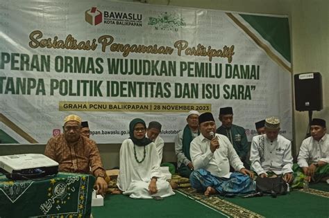 Bawaslu Ajak Warga NU Cegah Kampanye Berbau Politik Identitas Dan SARA