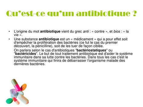 Ppt Les Antibiotiques Powerpoint Presentation Free Download Id1176940