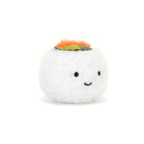 Peluche Sassy Sushi Uramaki Câlin Doux et Original Petit Pois