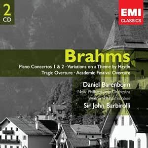 Brahms Concertos Pour Piano N Et N Variations Sur Un Th Me De