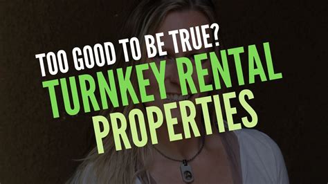 Are Turnkey Rental Properties Too Good To Be True Turnkey Rentals Youtube