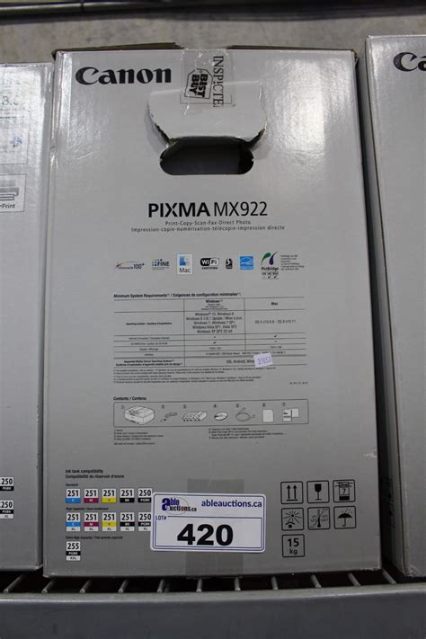 CANON PIXMA MX922 PRINTER