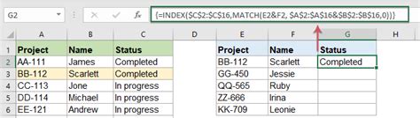 How To Compare Two Columns And Return Values From The Third Column In Excel