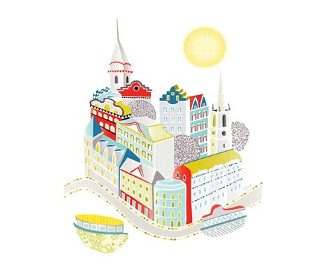 Stockholm art print Swedish Skyline Wall Art from Sweden