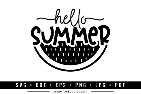 Hello Summer Summer Svg Files For Free Download