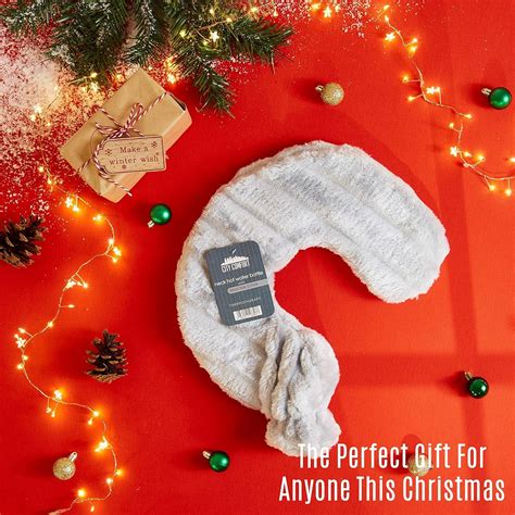 CityComfort Neck Hot Water Bottle With Removable Fleece Cover Wrap Around Hot Water Bottle For