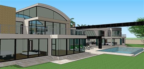 Sketchup file of house design in 3d - Cadbull