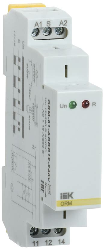 Iek ORM 1 контакт 12-240В AC/DC ORM-01-ACDC12-240V инструкция