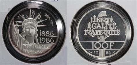 1986 France 100 Francs Statue Of Liberty Centennial 4GWQ Lowcountry Coins