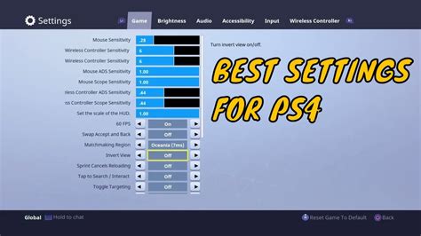 Fortnite Best Console Settings And Sensitivity Ps4xbox 2018 Youtube