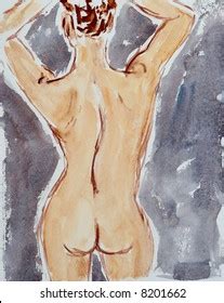 Sitting Girl Nude Figure Stock Illustration 8562253 Shutterstock