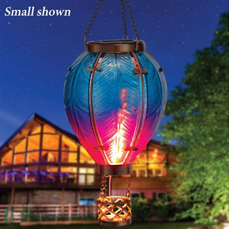 Hot Air Balloon Outdoor Hanging Solar Led Lantern