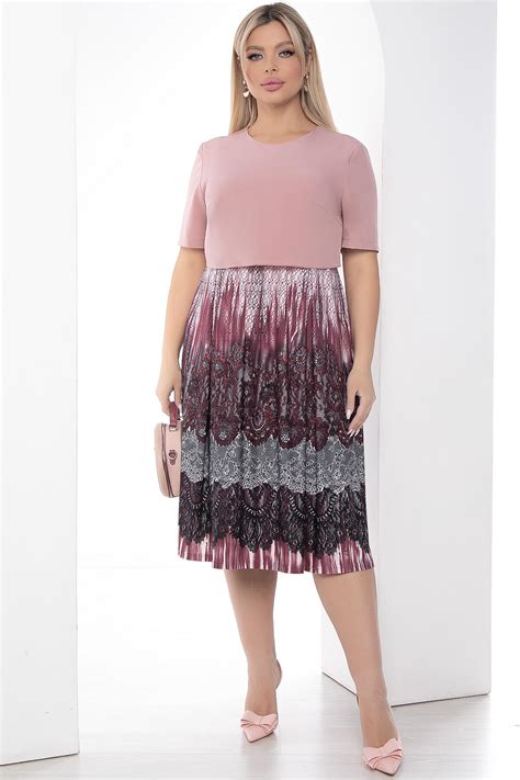 Платье "Кэри" (пыльная роза) П8990 оптом от LT Collection
