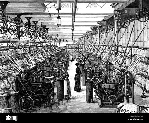 Industrial Revolution Textile Factory Diagram