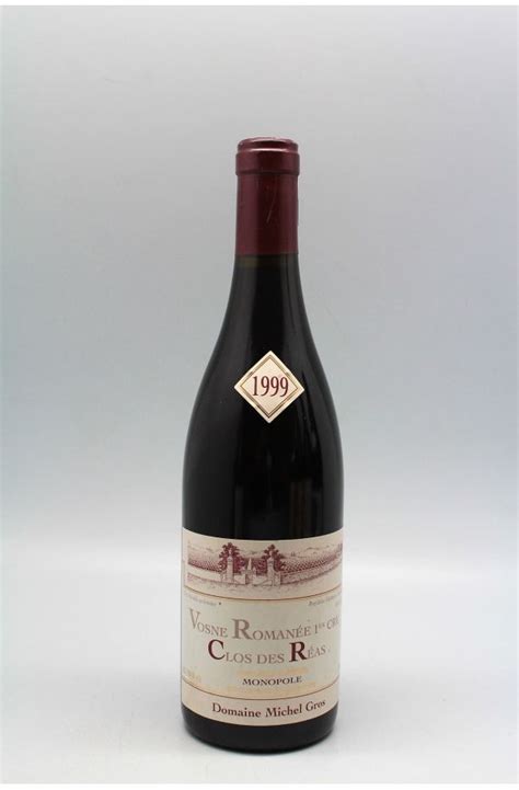 Michel Gros Vosne Romanée 1er cru Clos des Réas 1999