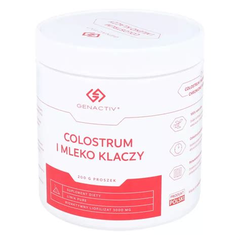 Genactiv Colostrum I Mleko Klaczy Immuno Colostrum Eq Proszek G