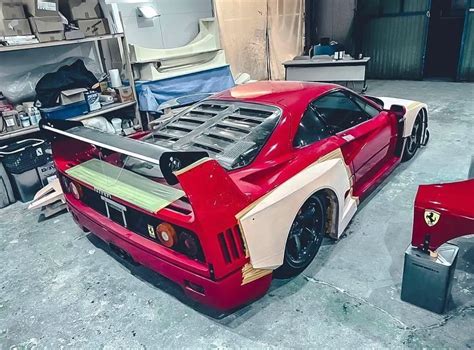 Ferrari F40 With Liberty Walk Widebody Kit Debuts At Tokyo 46 Off