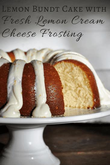 Lemon Bundt Cake With Fresh Lemon Cream Cheese Frosting Clover Lane