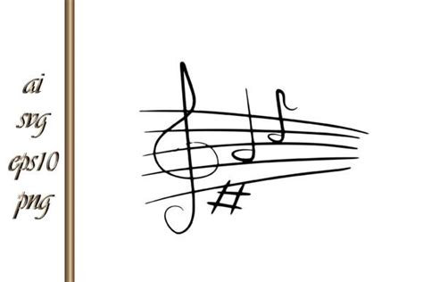 Outline Treble Clef With Note Music Graphic By Irynashancheva · Creative Fabrica