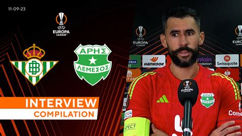 Watch Uefa Europa League Interview Compilation Real Betis Vs Aris