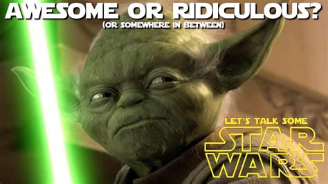 Yoda using a lightsaber: Perfect sense or should he be beyond them ...