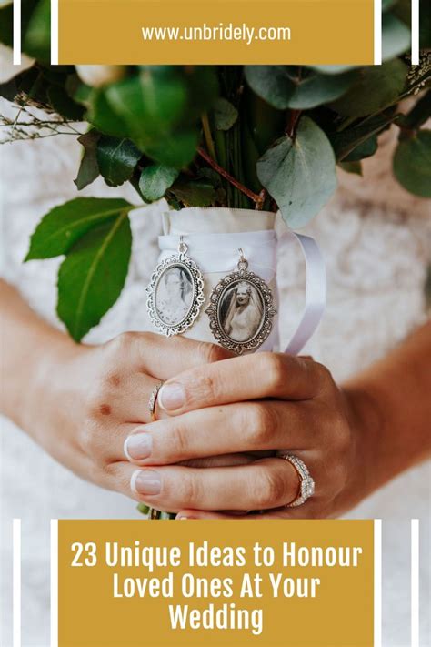 23 Unique Wedding Memorial Ideas — Unbridely Wedding Memorial Wedding Unique Weddings