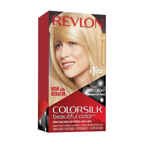Buy Revlon Colorsilk Beautiful Color Permanent Hair Color Ultra Light Natural Blonde Single