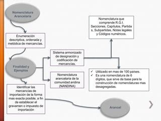 Mapa Conceptual Nomenclatura Arancelaria Ppt