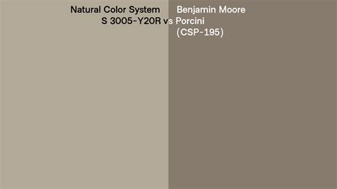 Natural Color System S Y R Vs Benjamin Moore Porcini Csp