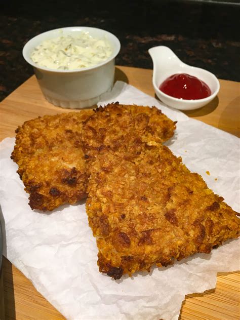 Corn Flake Crusted Fish Extra Crispy Fed By Sab